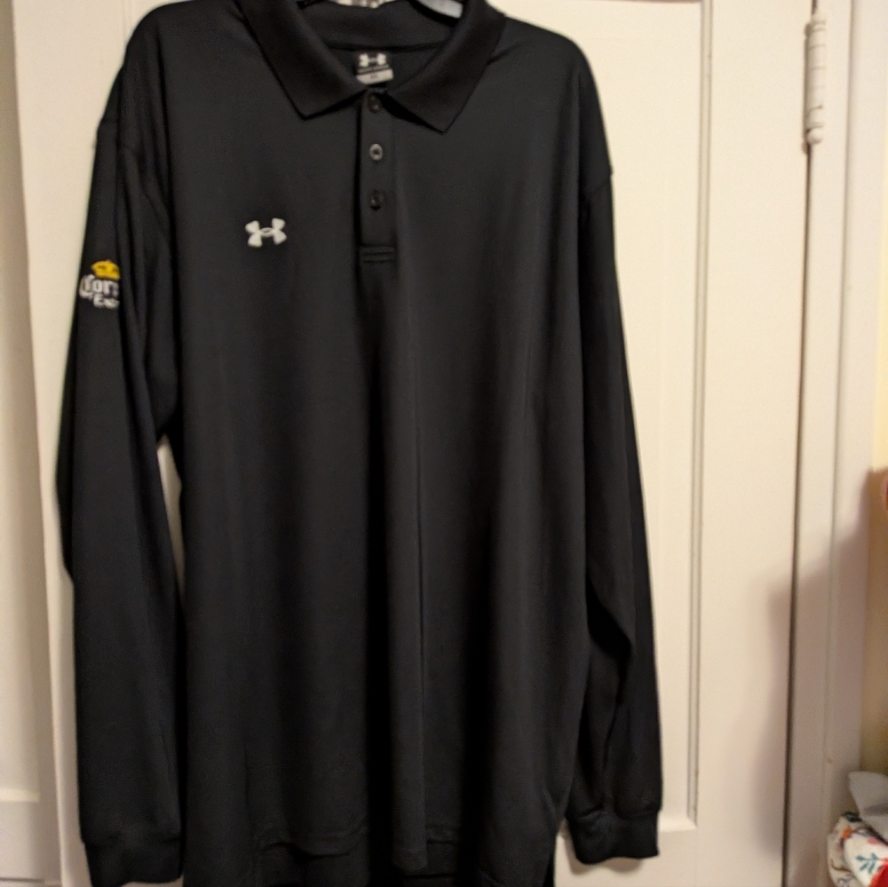 UNDER‎ ARMOUR Men's Polo Collared Long Carona Extra Logo Size XXL 2XL